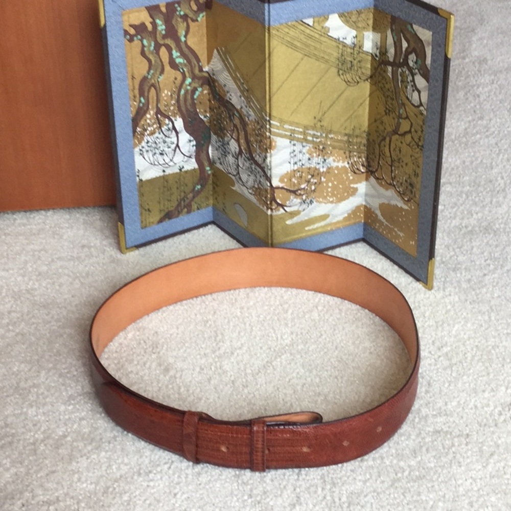 James Reid Genuine Lizard Belt Strap - Picture 4 of 13